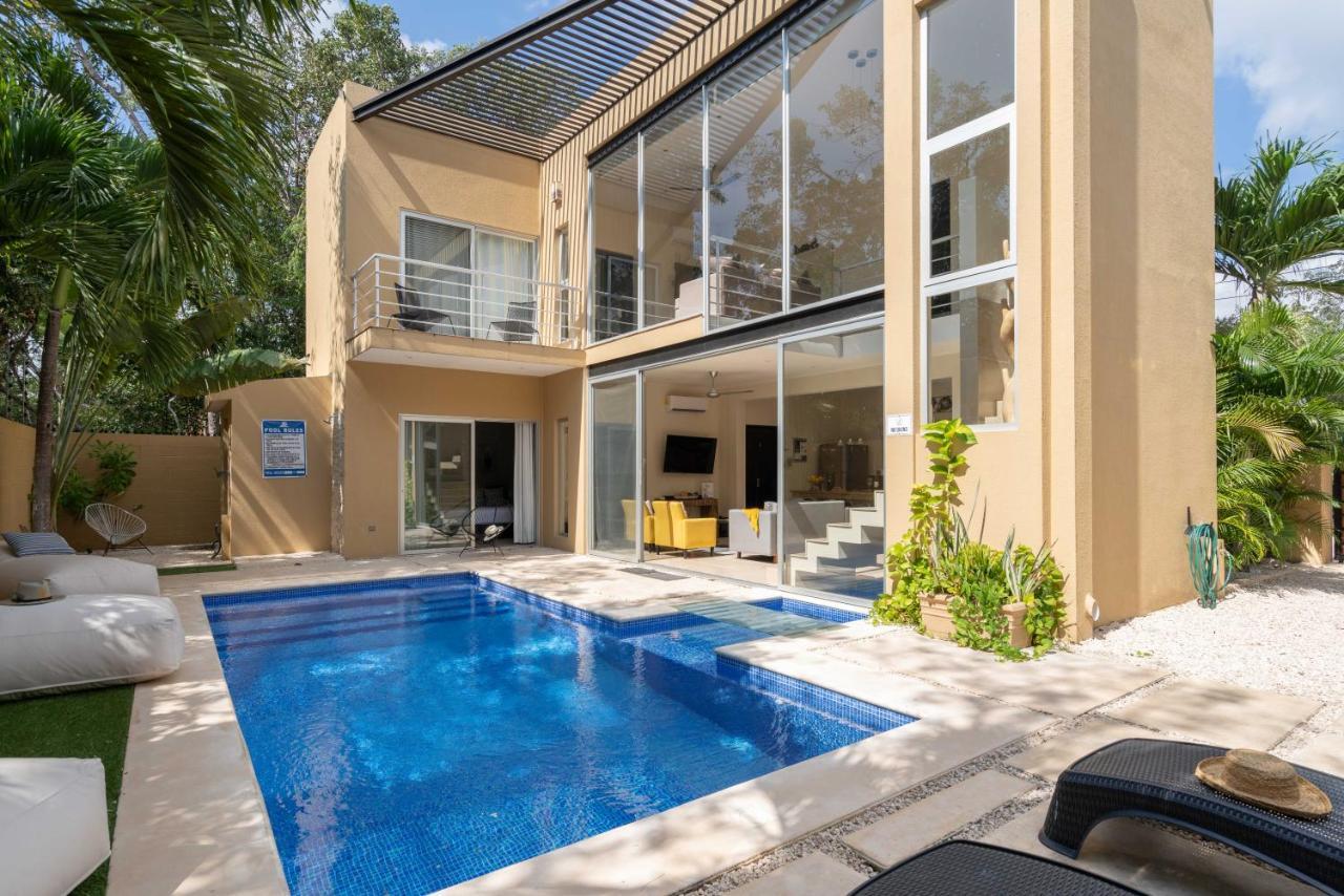 Tulum Private Modern Villa-Pool Beds-Ac-Internet-Parking-Grill Exterior photo